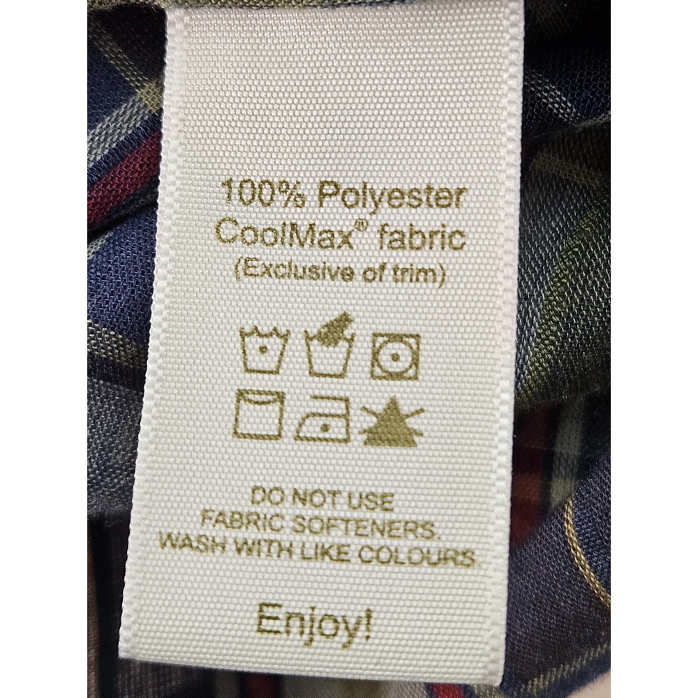 Tilley CoolMax Shirt Button-down Blue Green Red Multicolor Plaid Men's Size L - Picture 4 of 10
